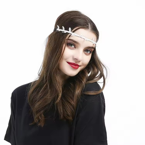 Diadema Personalizada con Guirnalda de Hojas Verdes Estilo Bosque <span class=keywords><strong>para</strong></span> <span class=keywords><strong>Niñas</strong></span>, Diadema con <span class=keywords><strong>Flores</strong></span> <span class=keywords><strong>para</strong></span> Bodas, Festivales, Vacaciones y Fiestas de Hadas - Product Image 2