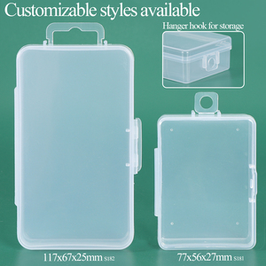 SUNSHING Factory Transparent Rectangle Electronics Component <b>Storage</b> <b>Box</b> Plastic Game Card Container Custom Medium Battery Case - Product Image 4