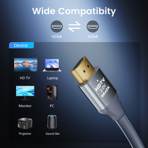 <span class=keywords><strong>Cable</strong></span> <span class=keywords><strong>HDMI</strong></span> SYONG de 6.6 Pies (2M), 4K60Hz HDR, <span class=keywords><strong>HDMI</strong></span> 2.0 Trenzado de Alta Velocidad de 18Gbps con Ethernet/ARC, para Monitores HDTV 4K y Transmisión de Medios - Product Image 6