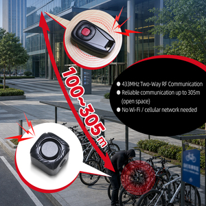 Alarma Inalámbrica Bidireccional para Bicicleta de 121dB, Impermeable, Antirrobo, con <span class=keywords><strong>Alerta</strong></span> Remota en Tiempo Real para la Seguridad en Carretera - Product Image 4