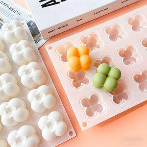 Ensemble de 15 moules en silicone pour mousse, chocolat, desserts et pâtisseries maison, moules à bougies d'aromathérapie - Product Image 3