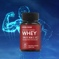 Complément Sportif Yiteng JR-DB pour Adultes, Isolat de Protéine de Lactosérum en Capsules pour Prise de Masse Musculaire, Soutien Immunitaire, 60 Capsules par Lot (OEM/ODM)
