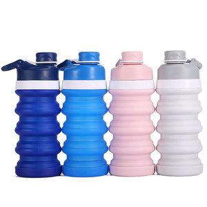 Nouveautés : Bouteilles d'eau pliables en silicone et plastique, sans BPA, de qualité alimentaire, portables pour le sport - Product Image 6