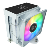 Ventilateur de refroidissement pour processeur Intel LGA 1151 1200, refroidisseur d'air pour PC, refroidisseur de processeur avec 6 caloducs et affichage de la température