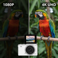 Approvisionnement direct d'usine, logo OEM personnalisé, écran de 2,8 pouces, mise au point automatique, enregistrement vidéo 48MP 4K, appareil photo numérique bon marché en gros