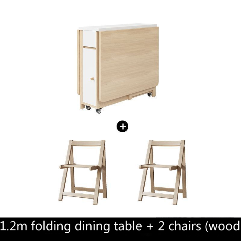 wooden color with 2 chairs