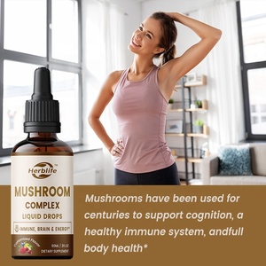 Private Label OEM Mushrooms Liquid Drops Complex <b>Lions</b> <b>Mane</b> <b>Supplement</b> with Turkey Tail Mushroom, Reishi, Shiitake - Product Image 3