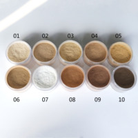 Poudre minérale translucide mate végane et waterproof pour le visage, contrôle du sébum, maquillage, poudre fixante libre à marque privée avec houppette