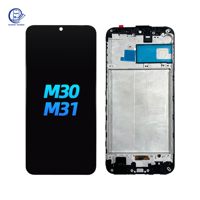 Original With Frame Mobile Phone OLED Screen Replacement for Samsung M30 M31 Mobile Phone LCDs Touch Display for Samsung