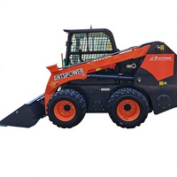 Chargeuse sur pneus (chargeuse compacte) Antspower CXSL-800 à moteur diesel avec hydraulique auxiliaire, capacité de charge nominale de 800 kg