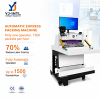 Machine d'emballage express intelligente entièrement automatique pour colis, étiquetage et scellage, plastique de qualité alimentaire, haute vitesse 1500 sacs/heure