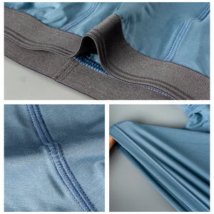 กางเกงบ็อกเซอร์ไมโครโมดอลและยางยืดสำหรับผู้ชายกางเกงบ็อกเซอร์มียี่ห้อไม่ติดโลโก้ - Product Image 4