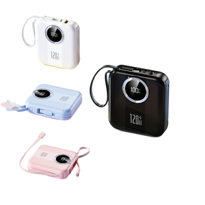 Batería Externa al por Mayor <span class=keywords><strong>de</strong></span> 10000mAh 20000mAh 22.5W con Carga Rápida PD, Pantalla y Cable Dual USB Tipo C y Lightning - Product Image 1