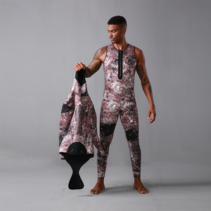 पुरुषों और महिलाओं के लिए 5 मिमी छलावरण नियोप्रोपेन दो-टुकड़ा आर्द्रसूट थर्मल डाइव सूट थर्मल डाइव - Product Image 5