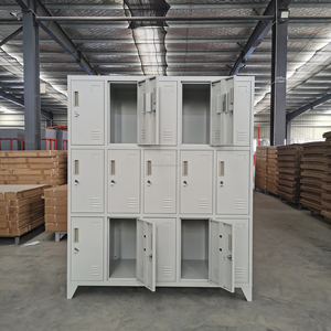 Casillero de acero moderno para Club deportivo, armario de almacenamiento de Metal para personal, 15 puertas - Product Image 4