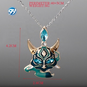 สร้อยคอ Wowei Furina จี้คริสตัล Fontaine พวงกุญแจ Focalors ป้ายอะนิเมะ อุปกรณ์เสริม - Product Image 5