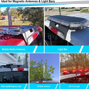 Forte magnético táxi telhado lâmpada titular carro tira luz com lâmpada de ponto fixo e ventosa base permanente do telhado modificação - Product Image 6