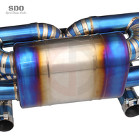 Système d'échappement complet en titane SDO avec collecteurs, catalyseur 200 cellules, downpipe et catback bleu brûlé pour Ferrari 360 F360 3.6L 2001-2005