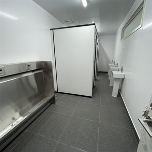 <span class=keywords><strong>Bloc</strong></span> <span class=keywords><strong>de</strong></span> toilettes préfabriqué en conteneur <span class=keywords><strong>de</strong></span> 40 pieds pour <span class=keywords><strong>chantier</strong></span> <span class=keywords><strong>de</strong></span> construction |   4+4 WC et 8 lavabos |   Toilettes publiques clés en main conformes aux normes européennes - Product Image 5