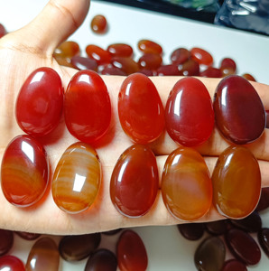 Collier Pendentif en Agate Rouge Naturelle, Cornaline et Calcédoine Rouge, Forme Œil, avec Breloques Œil en Pierre Précieuse de Quartz, Vente en Gros Miss Stone - Product Image 6