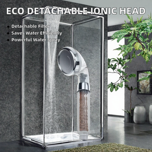 Pommeau de Douche à Main Détachable Chromé à Haute Pression avec Filtre Ionique Économiseur d'Eau pour Salle de Bain - Product Image 2