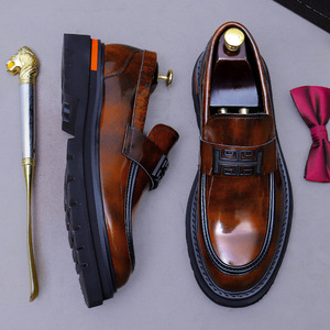 Chaussures de ville et chaussures Oxford décontractées de luxe en cuir véritable de grande taille pour hommes mocassins plats mocassins pour hommes - Product Image 2