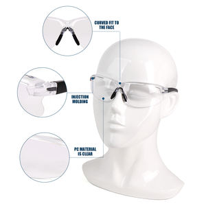 แว่นตานิรภัย CE & ANSI ป้องกันรอยขีดข่วนสำหรับเล่นกีฬาพร้อมแว่นตาวัดที่สามารถปรับได้แว่นตาทำงานอุตสาหกรรมแว่นตานิรภัย Z87 - Product Image 3
