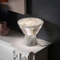Lampe de bureau moderne en marbre chambre à coucher chevet petite veilleuse salon bureau d'étude bureau de lecture designer lampe champignon albâtre