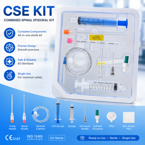 All-in-One Combined Spinal <strong>Epidural</strong> <strong>Kit</strong> with 16G-18G Tuohy Needle and 25G-27G Spinal Needle - Product Image 2