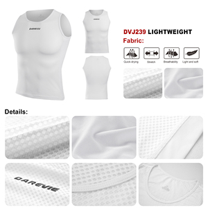 Canotta Sportiva Darevie Personalizzata ad Asciugatura Rapida, Maglia Traspirante Senza Cuciture per <span class=keywords><strong>Ciclismo</strong></span> e Palestra, Top Base Layer per Uomo - Product Image 6