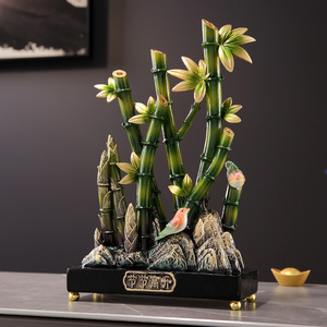 Des ornements en bambou riches en hausse vont et viennent, salon meuble TV décoration bureau cadeaux de pendaison de crémaillère - Product Image 5