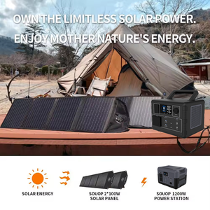 Système d'énergie solaire OEM 300W 500W 1500W 2400W 3000W 5000W, station d'alimentation portable solaire extérieure Lifepo4 - Product Image 6