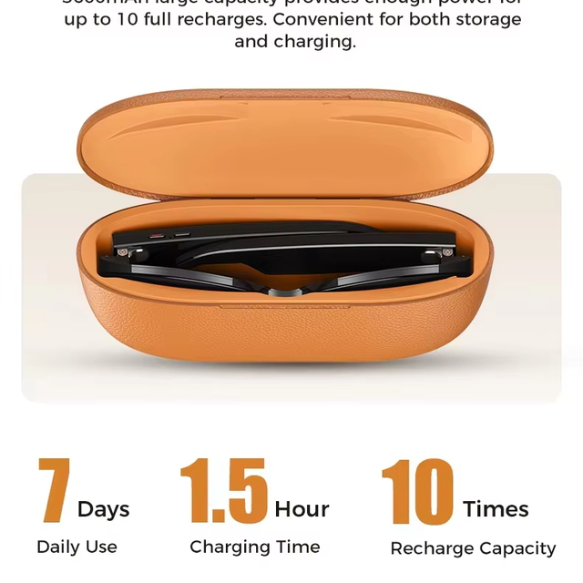 M02 Ultra Smart Glasses Camera Video AI Translation Image Recognition Waterproof Charging Case