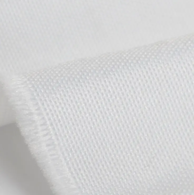 Tissu en Polyester de couleur blanche, pour impression par sublimation teinte