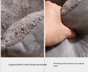 Camas para perros y gatos de terciopelo Ártico respetuosas con el medio ambiente, resistentes al desgarro, cómodas para Teddy y Golden Retriever - Product Image 6