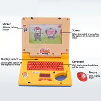 BGL Mini Plastic Laptop Learning Machine Juguete educativo para niños para el aprendizaje temprano de la computadora