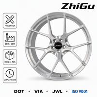 Jantes forgées ZhiGu Premium 18-22 pouces, finition argent brossé, design Y à 5 branches, concaves, livraison en 15 jours pour BMW