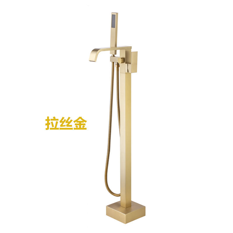 Metodo di ingresso dell'acqua a gomito in oro spazzolato, ingresso dell'acqua a parete predefinito