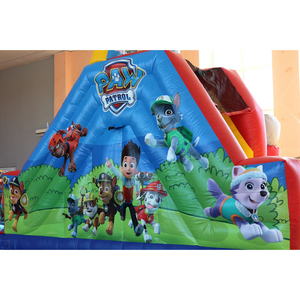Château gonflable pour enfants sur le thème de Pat'Patrouille, parc gonflable personnalisé avec toboggan, Fun City - Product Image 4