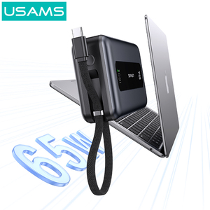 USAMS CD243 2025 Mini Power Bank Carré Personnalisé <span class=keywords><strong>65</strong></span> Watts 20000 mAh pour PC, Charge Rapide Extérieure 65W, Batteries Externes pour Ordinateur Portable Pas Chères - Product Image 3