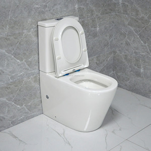 WC à deux pièces MWD WaterMark à <span class=keywords><strong>prix</strong></span> bas, toilettes en céramique, toilettes modernes pour salle de bain, à poser contre le mur, 450 mm - Product Image 3