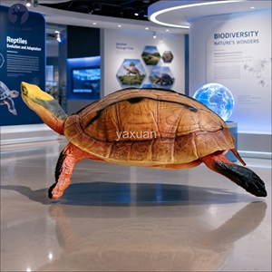 Sculpture réaliste de <span class=keywords><strong>tortue</strong></span> grandeur nature en fibre de verre et résine pour exposition éducative en extérieur et jardin - Product Image 1