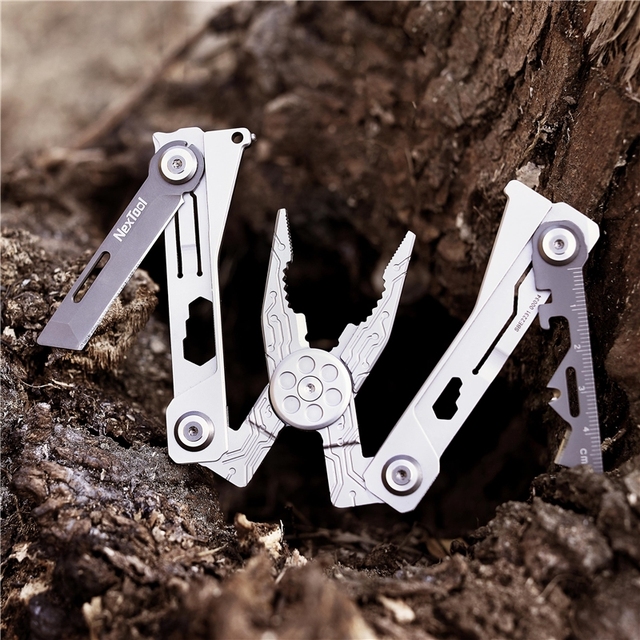 NexTool Mini 14 in 1 EDC Multifunction Outdoor Portable Screwdriver Pliers Knife with File Blade Field Carry Send Storage Bag