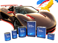 Pintura metálica para coche, 1K, blanco, negro, rojo, verde, amarillo, rosa, azul