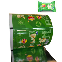 Film d'emballage en rouleau personnalisé en aluminium et plastique pour sachets de snacks/café/croustilles
