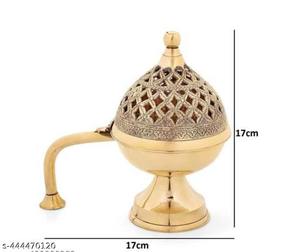 Quemador de Carbón con Diseño Árabe en Forma de Oud, Fundido en Latón, Quemador de Incienso Moderno para Decoración del Hogar, Aromático de Tendencia - Product Image 6