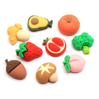 100 pièces de fruits et légumes miniatures en résine, fruits artificiels, accessoires décoratifs pour maison de poupée, fabrication de breloques DIY pour slime