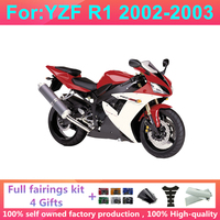 Kit de carénage complet moulé par injection pour moto, compatible avec Yamaha R1 YZF1000 YZFR1 YZF-R1 2002 2003 02 03, kits de carénages en plastique