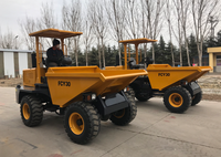 Mini-dumper tout-terrain 4x2 Euro 5 automatique diesel neuf à conduite à gauche 3 tonnes Fcy30