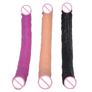 FAAK77-emulación de piel de doble cabeza para adultos, mascarilla para masturbación de interés, tapón anal largo y voluminoso, 46cm - Product Image 6